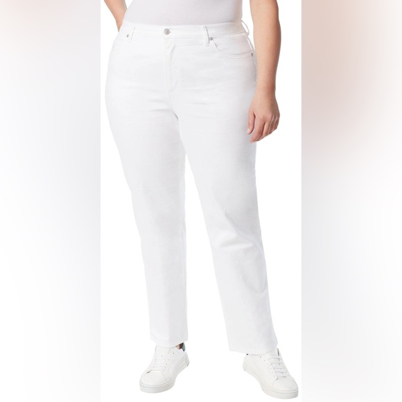 GLORIA VANDERBUILT Plus size 31 in. Solid Average Amanda vintage white jeans NWT - Picture 7 of 10